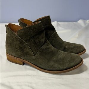 Kork-Ease Ryder Ankle Boot Green‎ Suede Size 8
